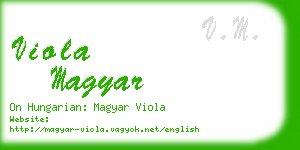 viola magyar business card